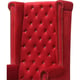 Red Velvet Accent Chair Transitional Style Cosmos Furniture Bollywood