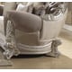 Metallic Silver Sofa Set 3Pcs Carved Wood Traditional Homey Design HD-372 