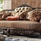 Victorian Beige Chenille Sofa Set 5Pcs Traditional Homey Design HD-1976