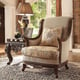 Chair in Brown Fabric Traditional Style Homey Design HD-92