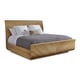 Olive Ash Longwood Finish Sleigh CAL King Size  Bed TO BE VENEER YOU by Caracole 