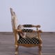Luxury Black & Gold Wood Trim SAINT GERMAIN II Chair Set 2 Pcs EUROPEAN FURNITURE 
