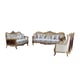 Royal Luxury Bronze & Sand Fabric MAGGIOLINI Arm Chair EUROPEAN FURNITURE 