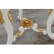 Antique Beige & Gold Luxury BELLAGIO Round End Table EUROPEAN FURNITURE 