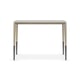 Albino & Silver Travertine Stone Top Console Tables Set 2Pcs PERFECT TOGETHER by Caracole 