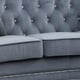 Gray Fabric Sofa w/ Steel legs Modern Cosmos Furniture Zion
