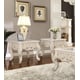 Ivory & Metallic Gold End Table Set 2Ps HD-998I Homey Design Traditional Classic