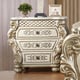 Traditional Champagne Wood Nightstand Homey Design HD-8011-N