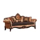 Imperial Luxury Black & Dark Gold RAFFAELLO Sofa Set 3 Pcs EUROPEAN FURNITURE