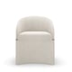 Textured Ivory Woven Fabric Accent Chair DUNE by Caracole 