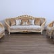 Luxury Sand & Gold Wood Trim VALENTINE Chair Set 2 EUROPEAN FURNITURE Classic