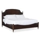 Mocha Walnut & Soft Silver Paint Finish CAL King Bed SUITE DREAMS by Caracole 