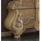 Luxury Golden Carved Wood China Cabinet Traditional Homey Design HD-7266