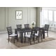 Gray Finish Wood Dining Room Set 7Pcs Transitional Cosmos Furniture Bailey