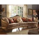 Luxury Sandy Rich Fabric Sectional Sofa Traditional Homey Design HD-458 