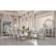Luxury Antique Silver Grey Dining Chair Set 2Pcs Traditional Homey Design HD-5800GR