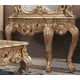 Metallic Gold & Silver Blend Console Table & Mirror Traditional Homey Design HD-998G