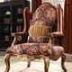 Chair in Brown Fabric Traditional Style Homey Design HD-2575