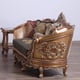 Luxury Black & Gold Wood Trim SAINT GERMAIN II Sofa Set 4Pcs EUROPEAN FURNITURE 
