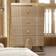 Belle Silver Finish  4 Drawers Chest Contemporary Homey Design HD-922
