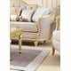 Luxury Metallic Gold Finish Sofa Set 3Pcs Modern Homey Design HD-710