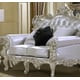 Belle Silver Victorian Loveseat Traditional Homey Design HD-13006