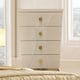 White Gloss Finish Bachelor Chest Contemporary Homey Design HD-914