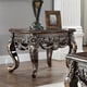 Cherry with Metallic Antique Gold Highlights Coffee Table Set 3Pcs Homey Design HD-905BC