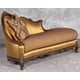 Luxury Silk Chenille Chaise Lounge Carved Wood HD-90023 Classic Traditional