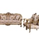 Luxury Golden Bronze Wood Trim GOLDEN KNIGHTS Chair EUROPEAN FURNITURE Classic