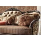 Victorian Beige Chenille Sofa Set 4Pcs Traditional Homey Design HD-1976