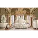 Luxury King Bedroom Set 3 PCS White Traditional Homey Design HD-8030
