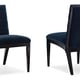 Prussian Blue Performance Fabric EDGE SIDE CHAIR Set 2Pcs by Caracole 