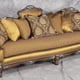 Luxury Silk Chenille Sofa Set 2Pcs Carved Wood HD-90023 Classic Traditional