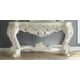 Plantation Cove White Console Table Carved Wood Traditional Homey Design HD-8030
