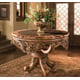 Luxury Foyer Table w/Bamboo Ring Top Hand Carved Wood Benetti's Dynasty