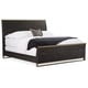Cerused Oak Finish & Bronze Gold Metal Frame Queen Size REMIX WOOD BED by Caracole 