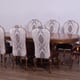 Luxury BELLAGIO Dining Table Set 9Pcs Parisian Bronze EUROPEAN FURNITURE Classic
