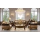 Homey Design HD-26 Victorian Sofa Loveseat  Chair  and Coffee table Set 4Pcs
