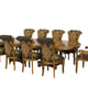 Luxury Antique Bronze & Black VALENTINA Dining Table Set 11Pcs EUROPEAN FURNITURE 