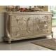 Homey Design HD-13005 Traditional Luxury Pearl White Finish Dresser and Mirror