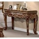 Homey Design Hd-1101C Classic Dark Brown Gold Collection Table Set 3Ps Wood Trim