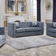 Gray Fabric Armchair w/ Steel legs Modern Cosmos Furniture Zion