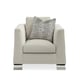 Light Grey Fabric Traditional Accent Chair BEST FOOT FORWARD by Caracole 