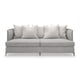 Silver Micro-Chenille Performance Fabric Sofa BACK IN STYLE by Caracole 