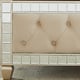 Contemporary  Cream Leather & Mirror Fnish King Bed Set 5Pcs Homey Design HD-1090