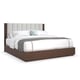 Light-Toned Performance Fabric Brunette Finish  CAL King Bed INNER PASSION by Caracole 