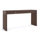 Brunette Richly Figured Sycamore Veneers Console Table BAND TOGETHER by Caracole 