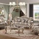 Silver Finish Wood Armchair Transitional Cosmos Furniture Ariel