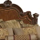 Traditional Medium Cherry Wood California King Panel Bedroom Set 5Pcs HD-80001